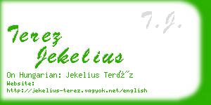 terez jekelius business card
